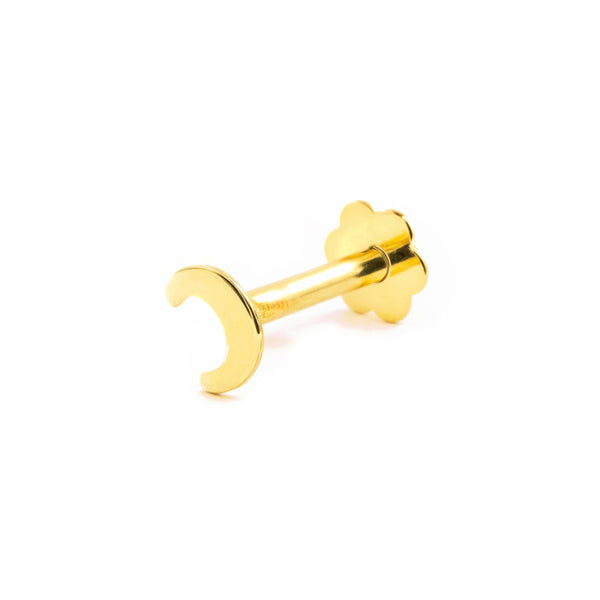 9K Gelbgold Piercing Mond Glanz Cartilage