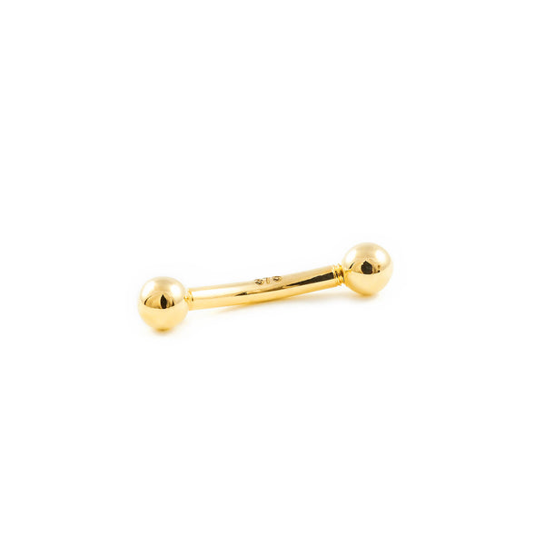 9K Gelbgold Piercing 3 mm Kugel Glanz