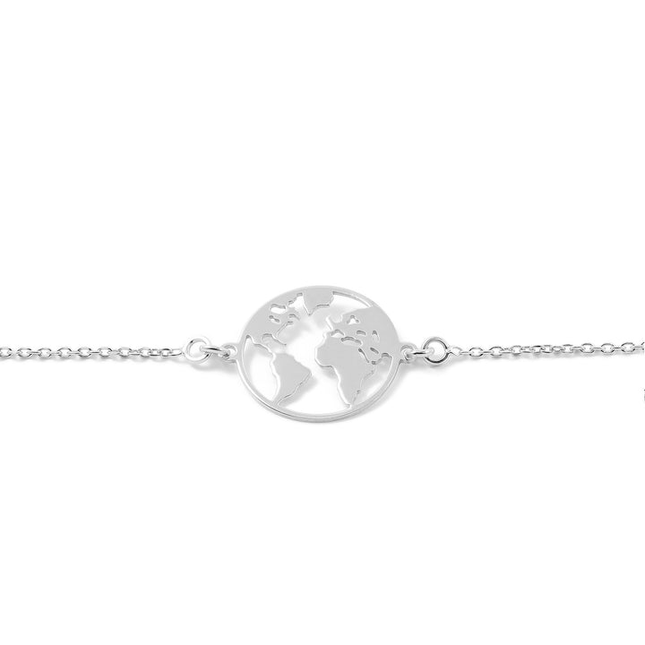 Pulsera Plata mundo calado