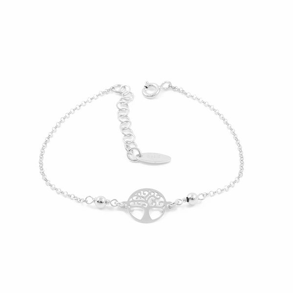 Baum des Lebens Armband 925 Sterling Silber Glanz