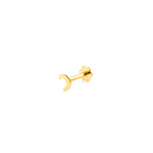 9K Gelbgold Piercing Mond Glanz Cartilage