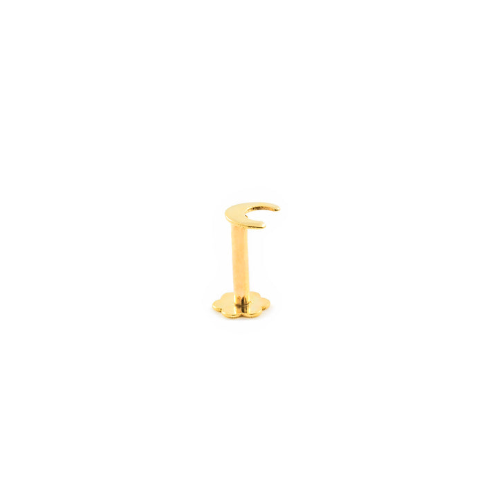 Piercing Oro cartilago luna 4 mm (9kts)