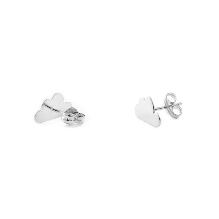 Pendientes plata nube