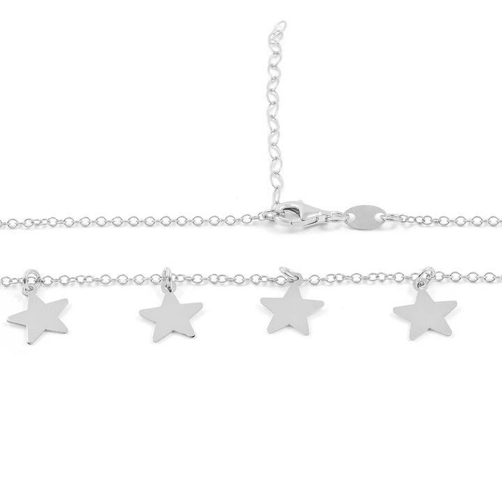 Collar Plata con Estrellas