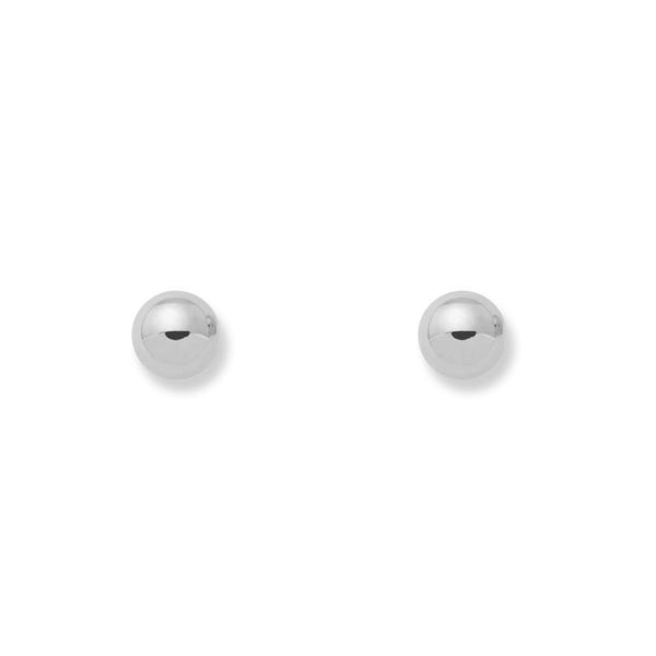 Kinder Ohrringe Ball 4 mm 925 Sterling Silber Glanz