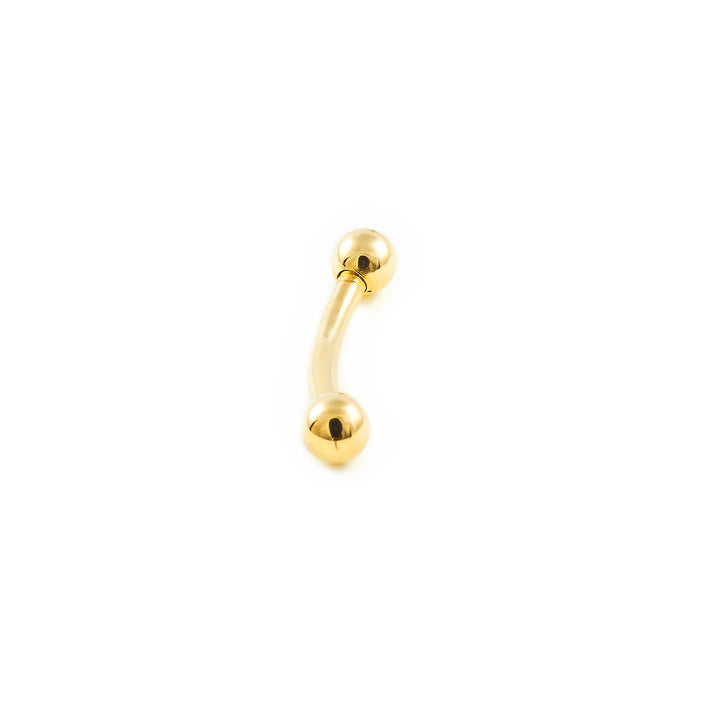 Piercing Oro Ceja bola lisa 3 mm (18kts)