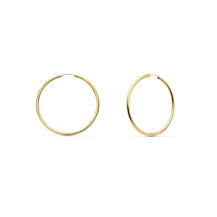 Pendientes Mujer oro Aros lisos 25x1,5 mm