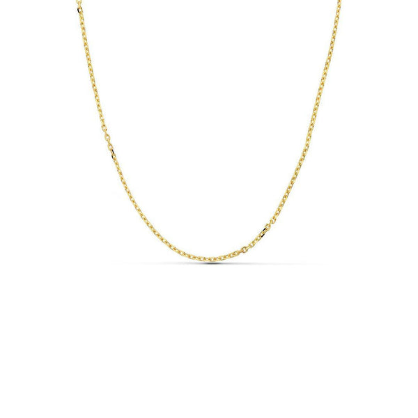 Forced-Brilliant Kette Damen Halskette Gelbgold 18K Dicke 1.5 mm