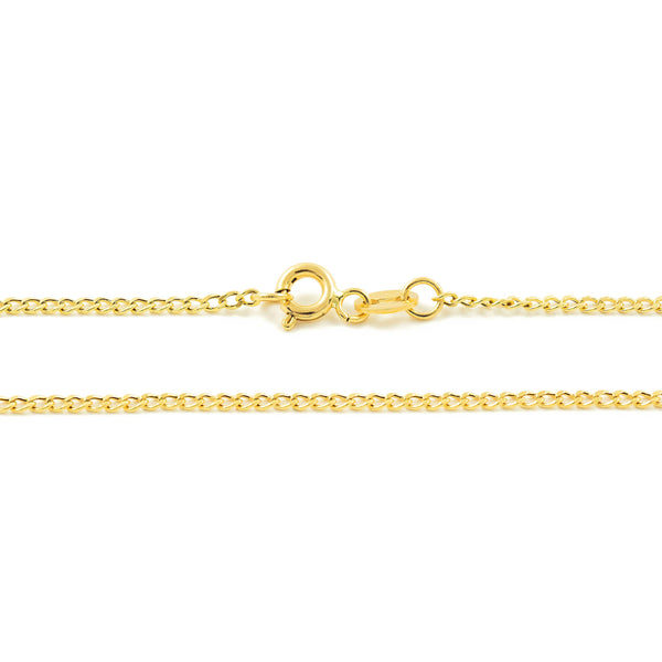 Kette Damen Halskette Gelbgold 18K Dicke 1.5 mm