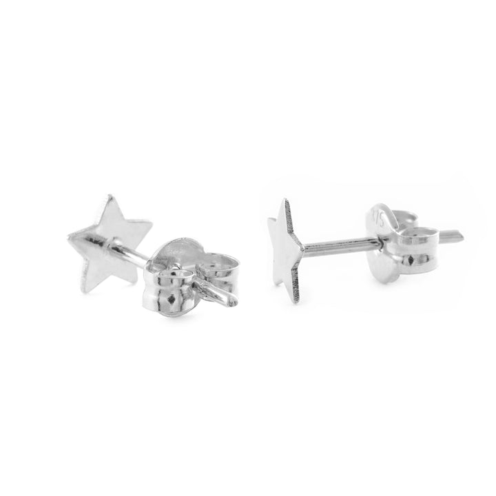 Pendientes Plata Bebe o niña de Estrella Lisa