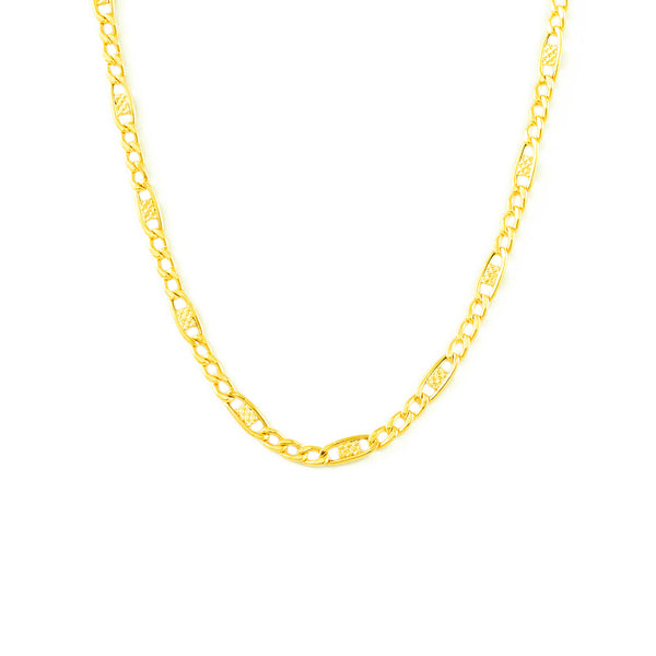 Kette Damen Halskette Gelbgold 18K Dicke 2 mm