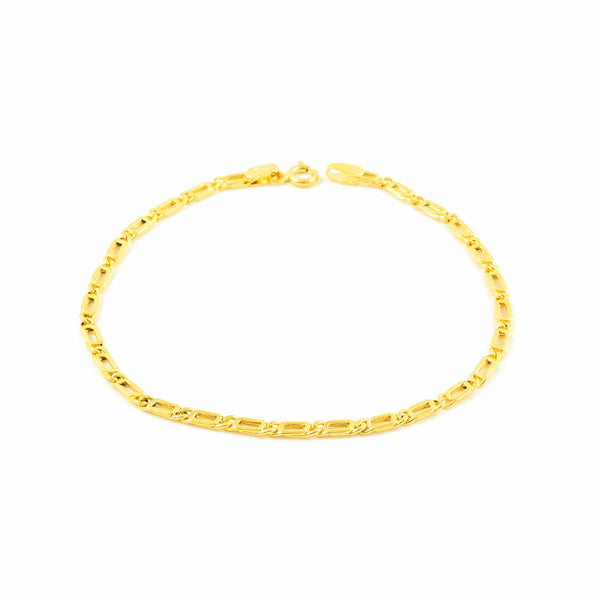 18K Gelbgold Damen Armband Osterauge Glanz 19 cm