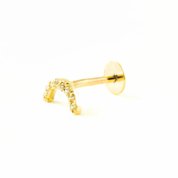 Piercing Oro cartilago luna 4 mm (9kts)