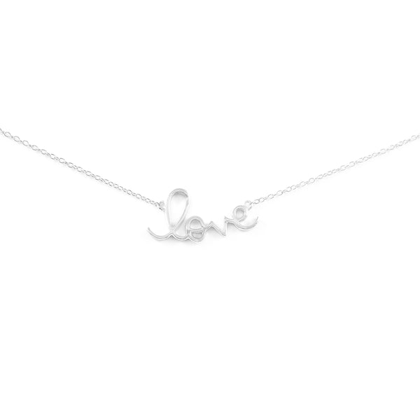 Love Halskette 925 Sterling Silber