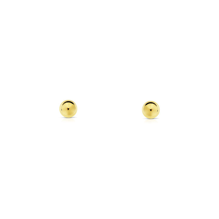 Pendientes Bebe de Bola Lisa 4 mm