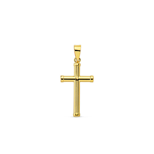 Kreuz religiöse Anhänger Glanz 16x10 mm Gelbgold 9K