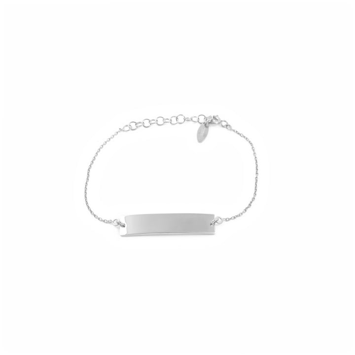 Pulsera Plata con chapa lisa