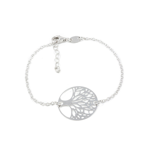 Damen Baum des Lebens Armband 925 Sterling Silber Glanz