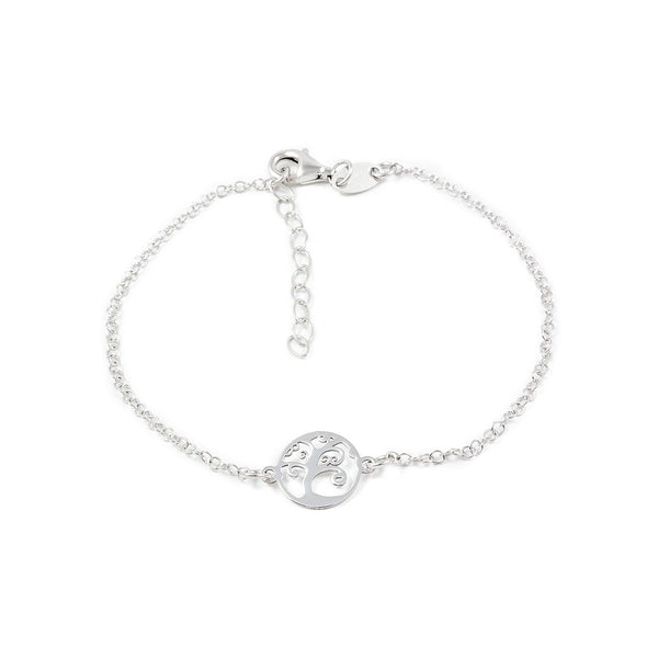 Damen Baum des Lebens Armband 925 Sterling Silber Glanz