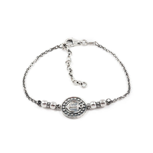 Damen Anker Armband 925 Sterling Silber Glanz