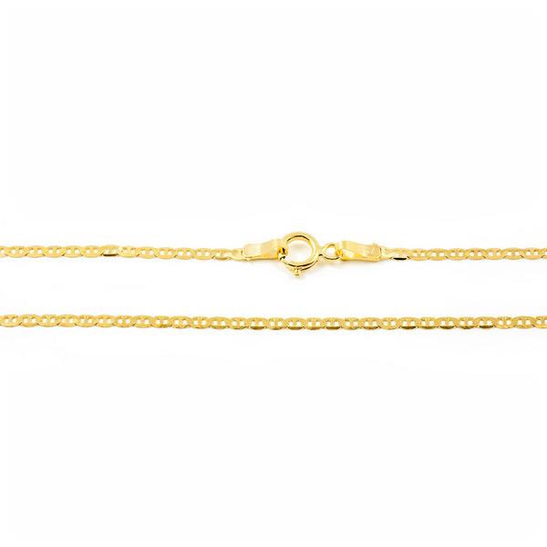 Anker Kette Damen Halskette Gelbgold 18K Dicke 1.5 mm
