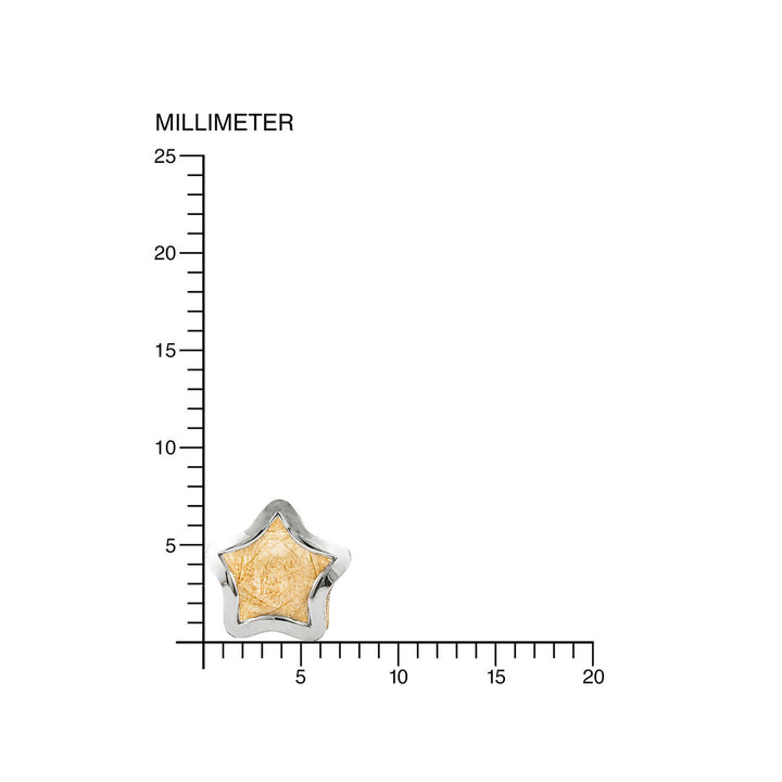 Pendientes Niña oro Bicolor Estrella (9kts)